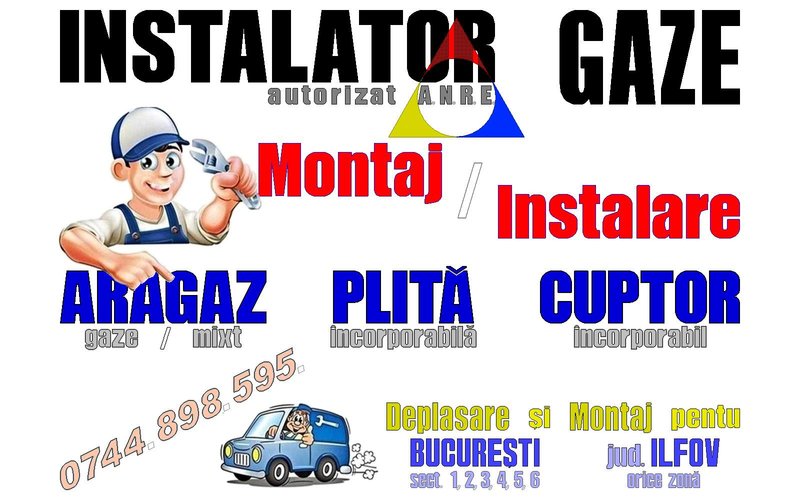 Instalator gaze - autorizat ANRE